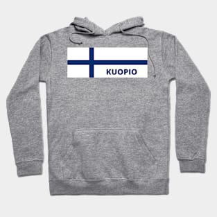 Kuopio City in Finnish Flag Hoodie